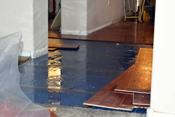 Professional Water Damage Restoration technician working in Hampstead, NH
